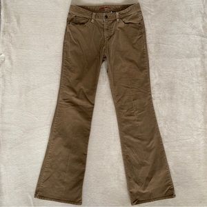 Eddie Bauer brown mid rise bootcut corduroy pants